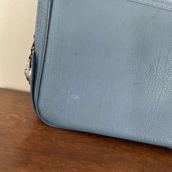 Vintage Bantam Travelware Overnight Suitcase Bag Blue Carry-on *READ* - Picture 8 of 13